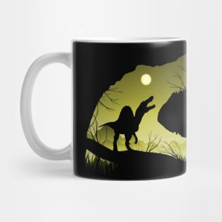 Spinosaurus Sunset silhouette Mug